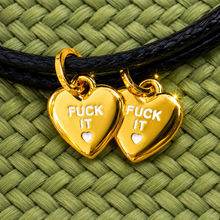 Load image into Gallery viewer, FUCK IT⚡️DOUBLE SIDED HEART CHOKER
