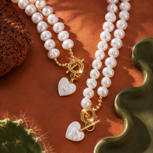 Load image into Gallery viewer, ••BESTSELLER•• PEARL♥ RAVING HEART ♥ CHOKER
