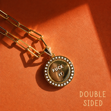 Load image into Gallery viewer, FUCK IT ⚡️YOU DO YOU • DOUBLE SIDED ⚡️mantra necklace
