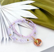 Load image into Gallery viewer, LUCKY PENNY BRACELETS♥ ⫸ ROSE QUARTZ
