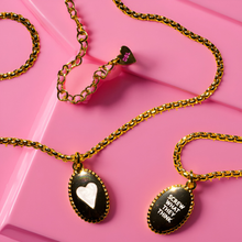 Load image into Gallery viewer, PEARL OVAL🖤 MANTRA NECKLACE
