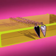 Load image into Gallery viewer, DOUBLE SIDED 🖤PEARL &amp; BLACK ONYX 🖤 silver
