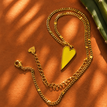 Load image into Gallery viewer, SUNSHINE YELLOW 💛RAVING HEART NECKLACE
