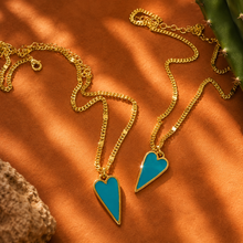 Load image into Gallery viewer, BE YOU BLUE RAVING 💙HEART NECKLACE
