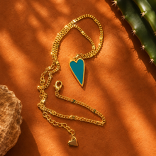 Load image into Gallery viewer, BE YOU BLUE RAVING 💙HEART NECKLACE
