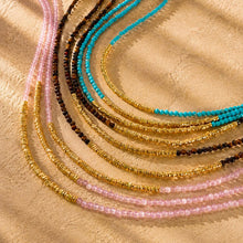 Load image into Gallery viewer, ••NEW•• DELICATE GEMSTONE•• LAYERING NECKLACE
