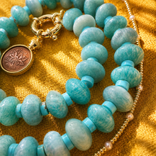 Load image into Gallery viewer, ••NEW•• TURQOISE 🩷BE BOLD charm necklace
