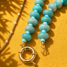 Load image into Gallery viewer, ••NEW•• TURQOISE 🩷BE BOLD charm necklace

