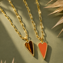 Load image into Gallery viewer, ••NEW•• DOUBLE SIDED 🩷RAVING HEART NECKLACE
