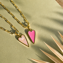 Load image into Gallery viewer, ••NEW•• DOUBLE SIDED 🩷RAVING HEART NECKLACE
