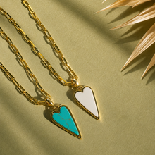 Load image into Gallery viewer, ••NEW•• DOUBLE SIDED 🩷RAVING HEART NECKLACE
