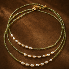 Load image into Gallery viewer, ••NEW•• GOOD LUCK - DELICATE GEMSTONE  LAYERING NECKLACES
