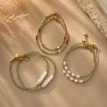Load image into Gallery viewer, ••NEW•• GOOD ENERGY GEMSTONE &amp; PEARL  🐚BRACELETS

