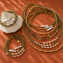 Load image into Gallery viewer, ••NEW•• GOOD LUCK - DELICATE GEMSTONE  LAYERING NECKLACES
