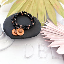 Load image into Gallery viewer, **NEW** LUCKY PENNY BRACELET♥ - BE YOU BLACK ONYX
