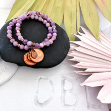 Load image into Gallery viewer, **NEW** LUCKY PENNY BRACELET♥ - PURPLE PLUM
