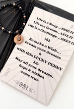 Load image into Gallery viewer, **NEW** LUCKY PENNY BRACELET♥ - BE YOU BLACK ONYX
