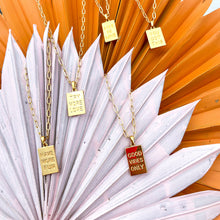 Load image into Gallery viewer, TRY MORE LOVE ⫸MANTRA Necklace
