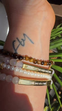 Load and play video in Gallery viewer, ••NEW••ONE DAY AT A TIME🖤Mindset Mantra Bracelet
