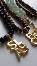 Load and play video in Gallery viewer, ••ONE OF A KIND•• UR⚡️OK  + TIGERS EYE GEMSTONE  NECKLACE
