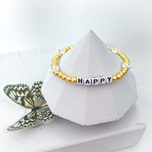 Load image into Gallery viewer, HAPPY 😃 ⫸ Letter Bracelet
